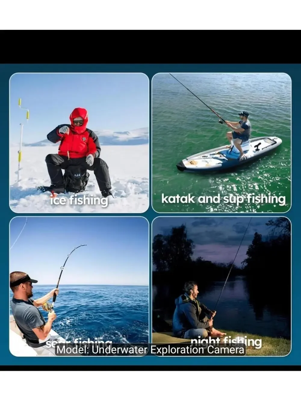 Upgrade] NO.1 HD 1080P Underwater Fishing Camera 7'' - w/10,